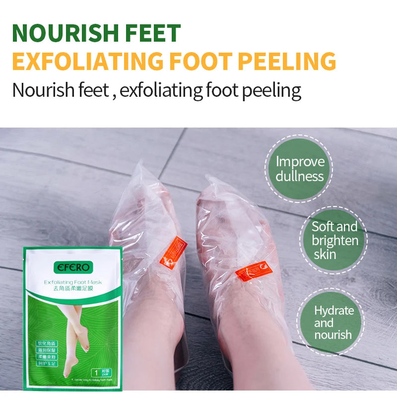 5pair =10pcs Socks for Pedicure Exfoliating Feet Mask Spa Sosu Socks Peeling Foot Care for Heels Foot Mask Whitening Feet