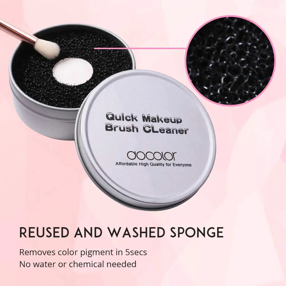 Docolor Makeup Brush Cleaner Sponge Removal Sponge Dry Makeup Brush Quick Cleaner Sponge Beauty Essential Make Up Tools