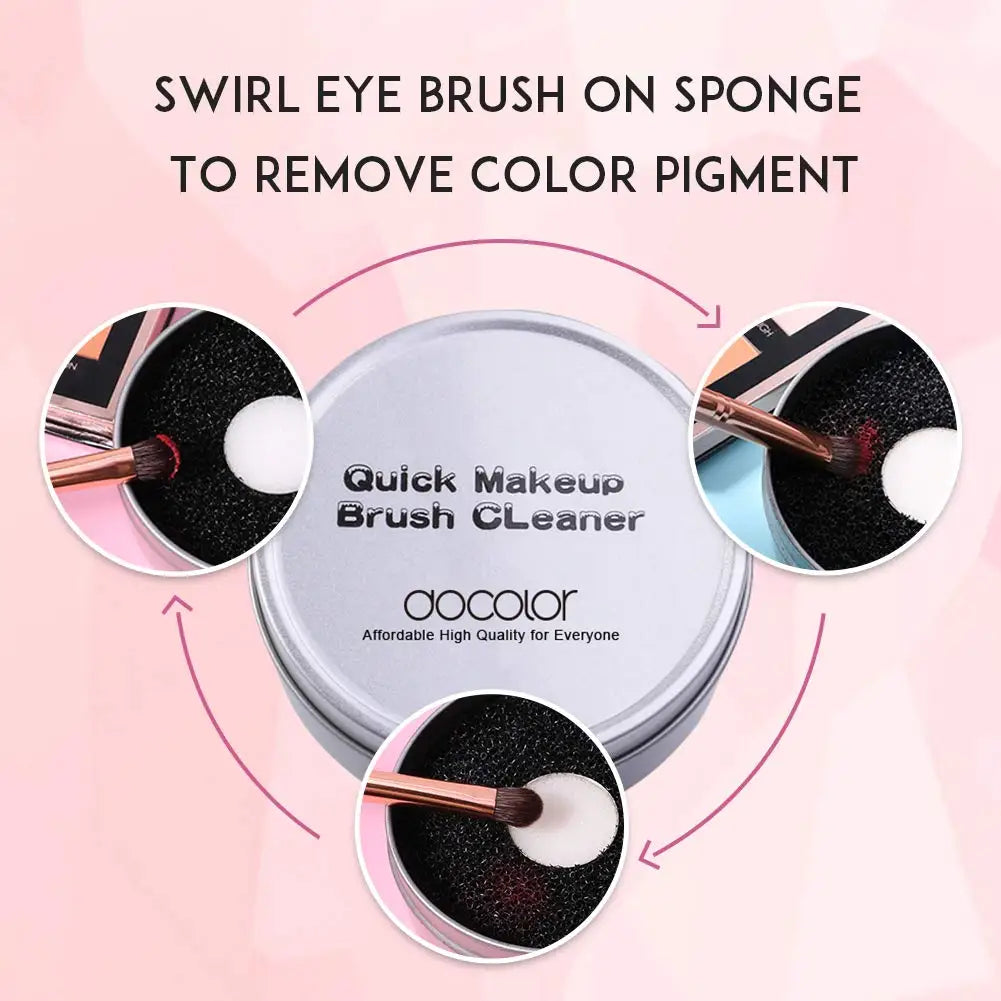 Docolor Makeup Brush Cleaner Sponge Removal Sponge Dry Makeup Brush Quick Cleaner Sponge Beauty Essential Make Up Tools