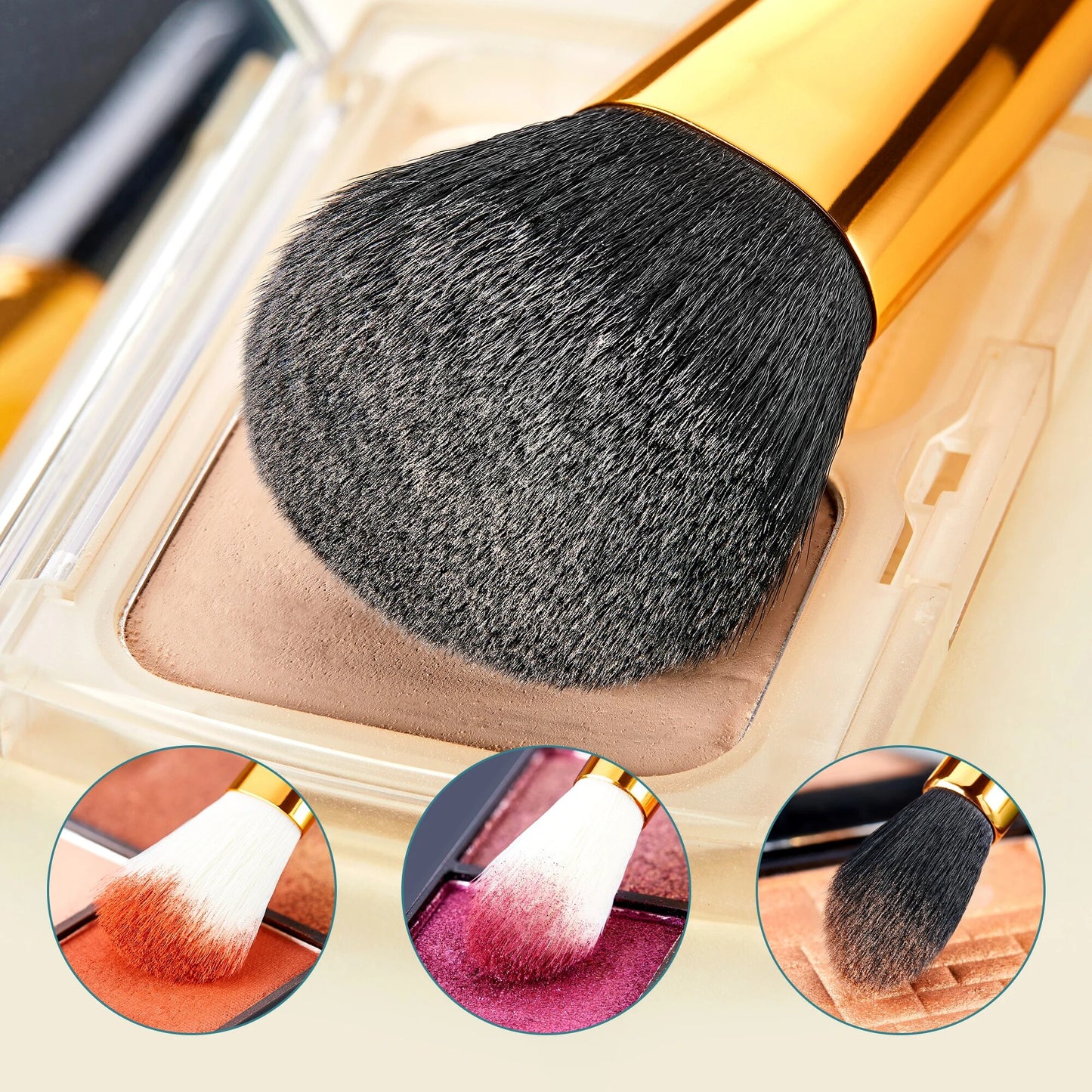 Jessup Pro Makeup Brushes Set Powder Foundation Eyeshadow Eyeliner Blending Lip Make Up Brush Beauty Cosmetics Tools, 15pcs T093