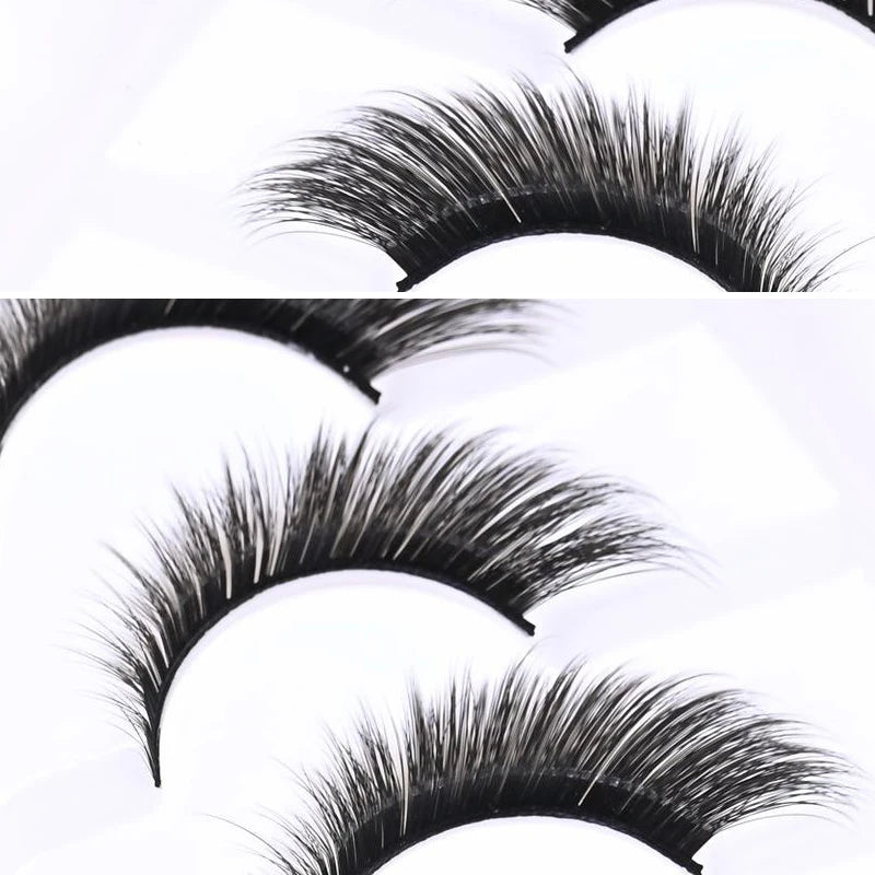 6/1Pair False Mink Eyelash Handmade Natural Long Lash Curl Charming Foxy Eye Lashes Eyelash Extension Eye Make Up Tool Wholesale