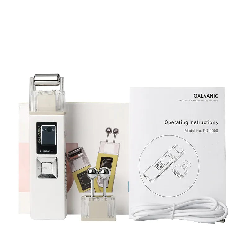 Galvanic Microcurrent Skin Firming Whiting Machine Iontophoresis Anti-aging Massager Skin Care SPA Face Lifting Tighten Beauty