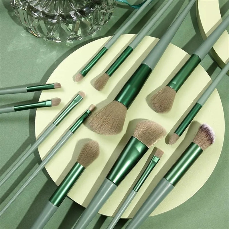 13 PCS Makeup Brushes Set Eye Shadow Foundation Women Cosmetic Brush Eyeshadow Blush Powder Blending Beauty Soft Make Up Tools